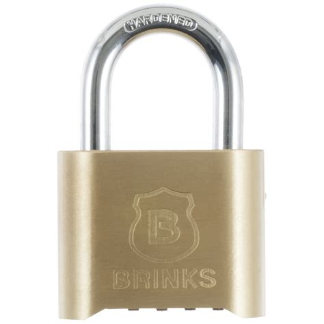 brinks combination lock|Brinks Solid Brass 50mm Resettable Combination Padlock with .